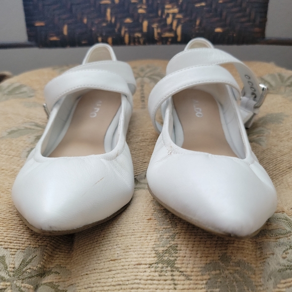 ALDO Palmyre Ankle Strap Ballerina Flats 6. - Picture 6 of 10